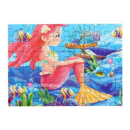 Kép valamiből Gyermek puzzle dobozban - sellő