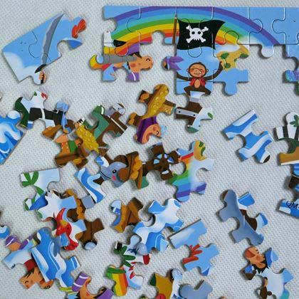 Kép valamiből Gyermek puzzle dobozban – kalózok