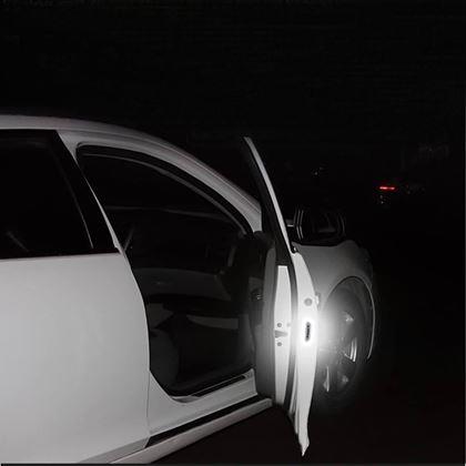 Kép valamiből Fényvisszaverő autós matricák 4 db - fehér