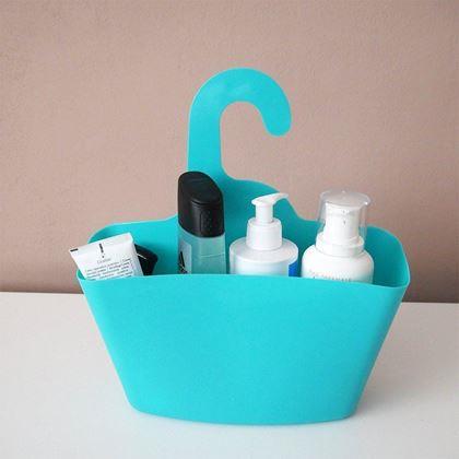 Kép valamiből Akasztós tároló fürdőszobai kiegészítőknek - kék