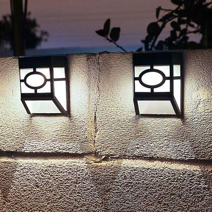 Kép valamiből Dekoratív falra szerelhető napelemes lámpa - hideg fehér