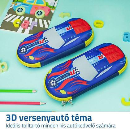 Kép valamiből Tolltartó 3D dizájnnal - versenyautó