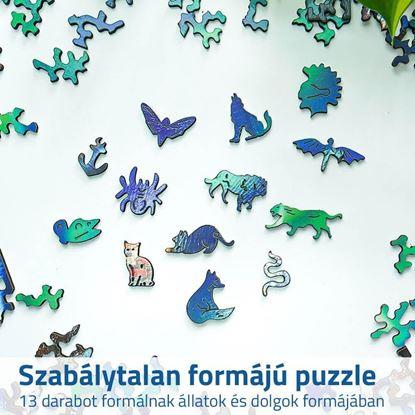 Kép Szabálytalan formájú fából készült puzzle