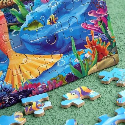 Kép valamiből Gyermek puzzle dobozban - sellő