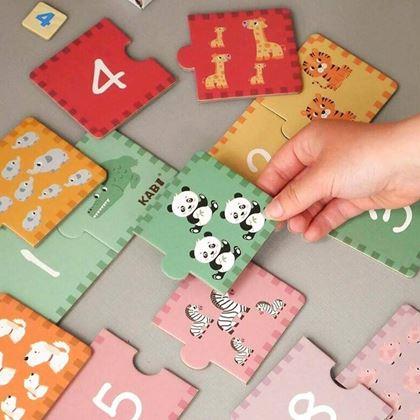 Kép valamiből Puzzle duó - állatok számlálása 20 db