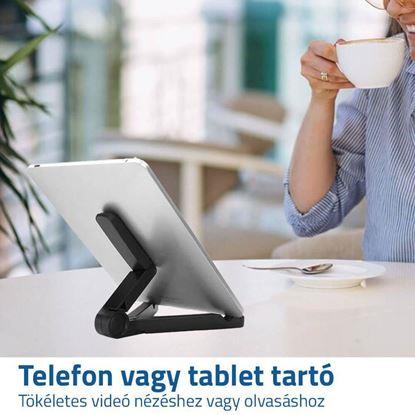 Kép Összecsukható univerzális tartó mobiltelefonhoz vagy tablethez