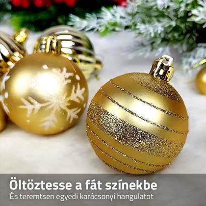 Kép valamiből Nagy karácsonyi díszkészlet - arany