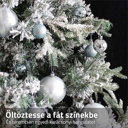 Kép valamiből Nagy karácsonyi díszkészlet - ezüst-kék