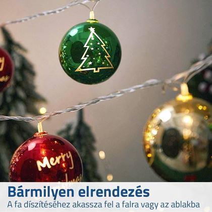 Kép valamiből LED fényfüzér - karácsonyi díszek