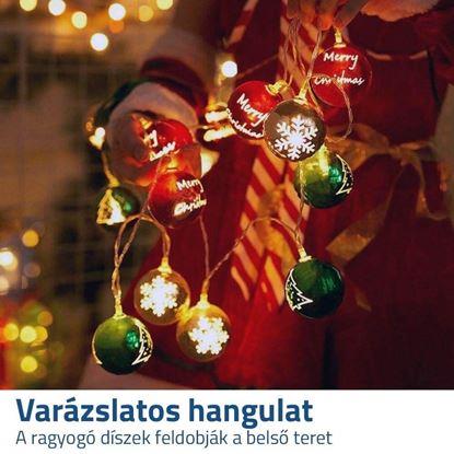 Kép LED fényfüzér - karácsonyi díszek