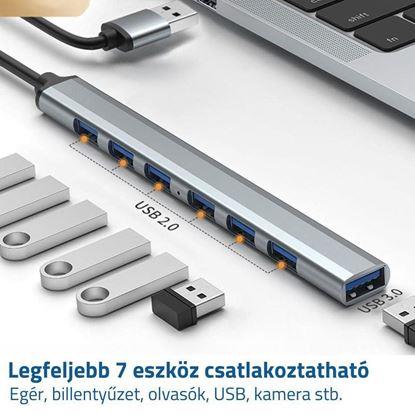 Kép Többportos USB 7 az 1-ben adapter