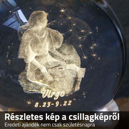 Kép LED világító gömb csillagjegy