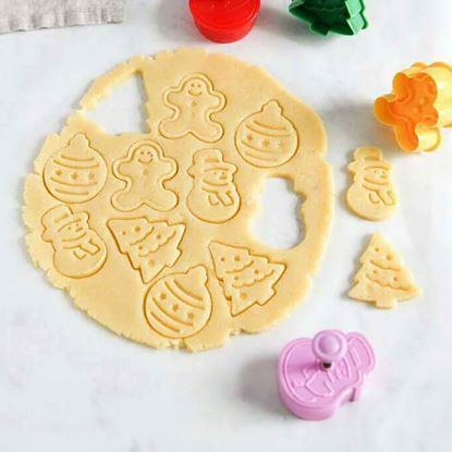 Kép Karácsonyi sütemény kiszúró bélyegzővel 4 db